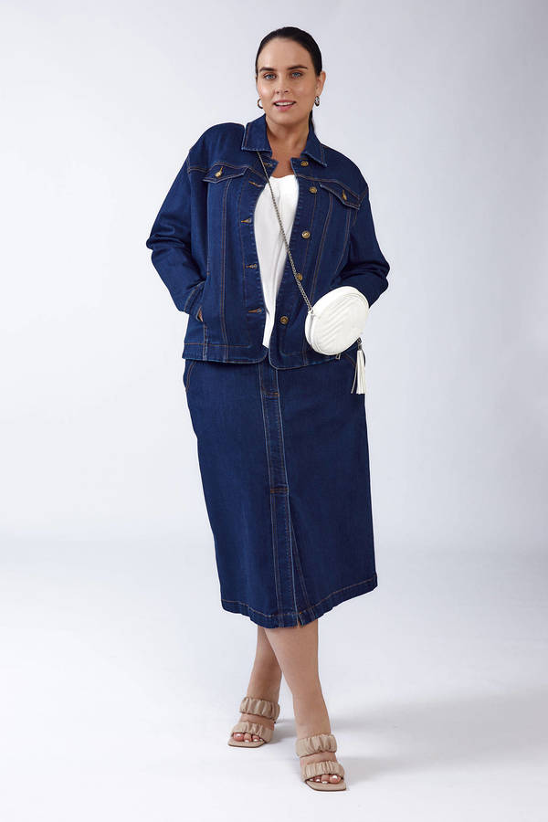 Юбка джинс  V24-s416/4